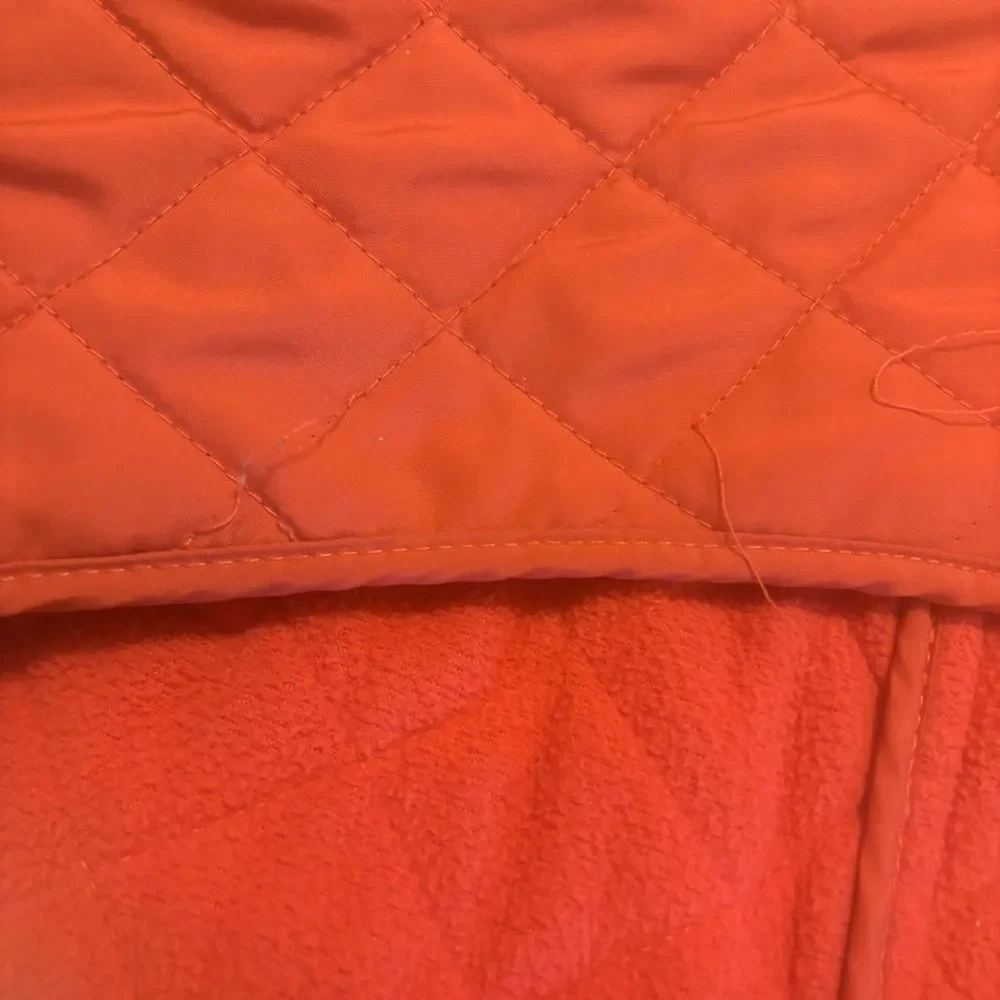 Van Heusen Zip Front Quilted Vest Coral Rose Size XL